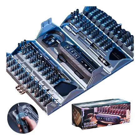 Kit De Chave De Fenda Elétrica S/ Fio De Precisão Com Bits