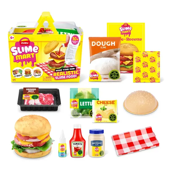 Kit De Hambúrguer Zuru Slime Mart Com Mais De 10