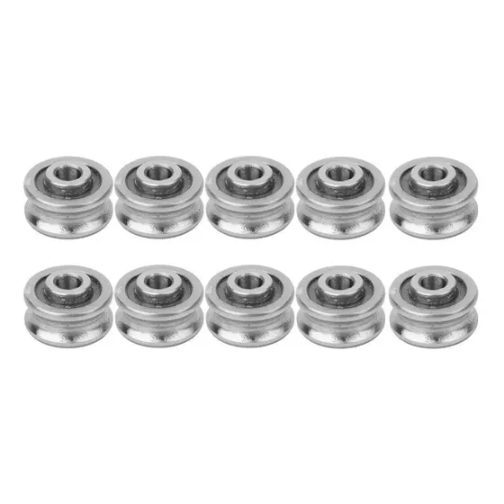 10 Pcs U Groove Rolamento Sg15 Guia De Trilha Rolamento 5 X