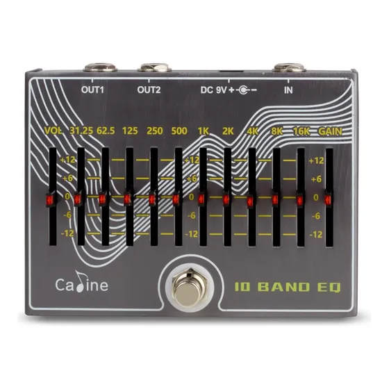 Pedal De Efeito De Guitarra Caline Cp-81 De 10 Bandas, Versã