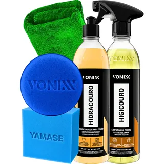 Kit Limpa E Hidrata Couro Banco Automotivo Vonixx