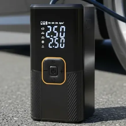 Mini Compressor De Ar Portátil Digital 150psi Preto 127/220v Monofásica Preto 127/220v Monofásica