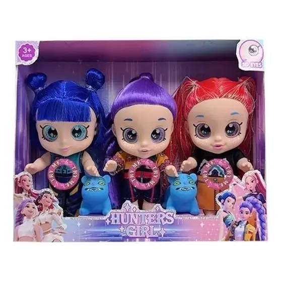 Conjunto Com 3 Bonecas Kpop Demon Hunters Casa Com Música
