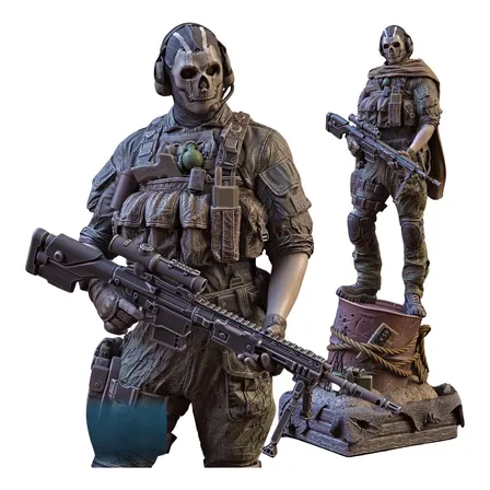 Action Figure Ghost Do Jogo Call Of Duty Modelado Por Sanix
