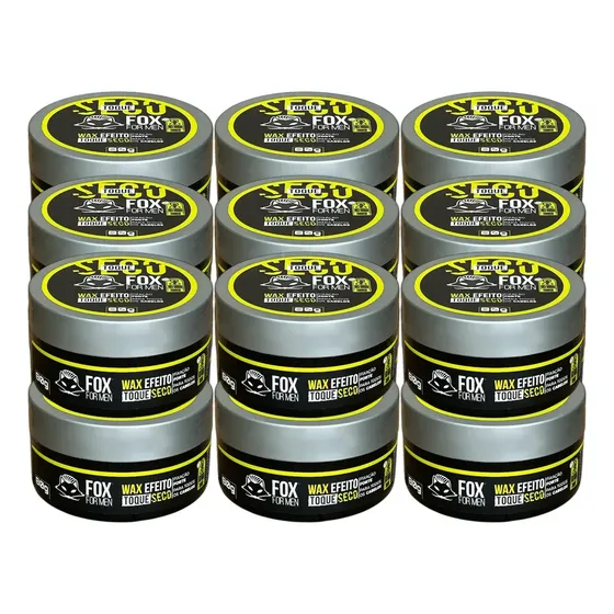 Wax Modeladora Toque Seco 80g Fox For Men 15 Unidades