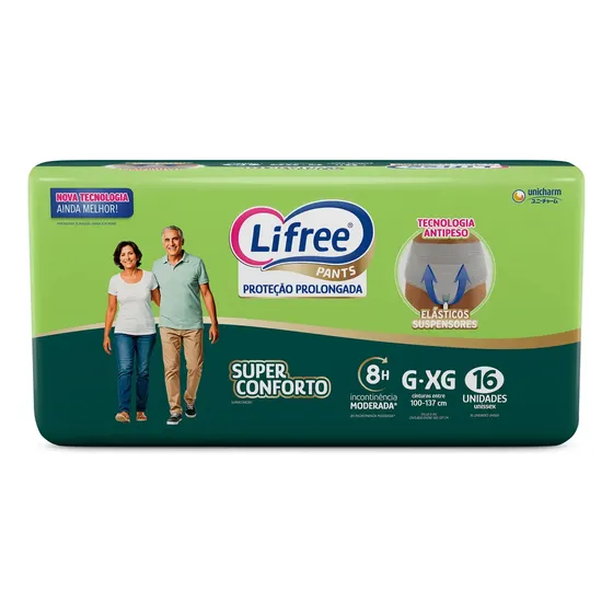 Lifree Pants G/xg Com 16 Unidades