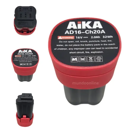 Bateria Recarregável Lithium 16v 2.0ah Para Ferramentas Aika
