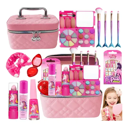 Combo De Beleza Make Up Infantil Maletinha Sortidas