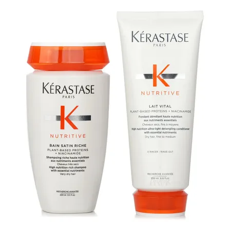 Nutritive Bain Satin Riche Shampoo + Condicionador Kérastase