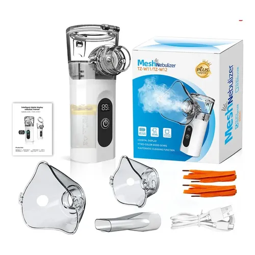 Nebulizador Digital Portátil Recarregável Silencioso Com Led Tz-w12 5v