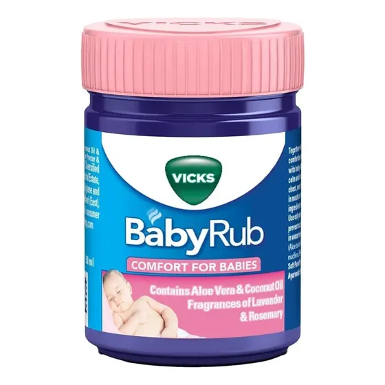 Babyrub Soothing Vapour Ointment For Babies (50 Ml - 1.7 Oz)