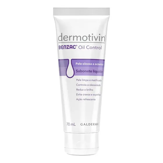Sabonete Facial Antiacne Dermotivin Benzac 70mL