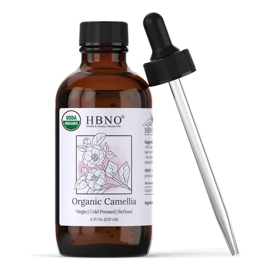 Óleo De Camélia Hbno Organic 120 Ml Prensado A Frio Certific