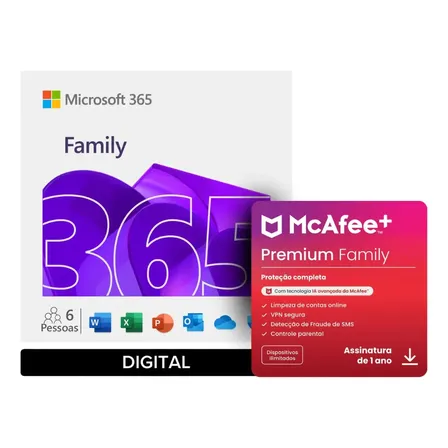 Microsoft 3 6 5 Family + Proteção Premium (entrega Imediata)