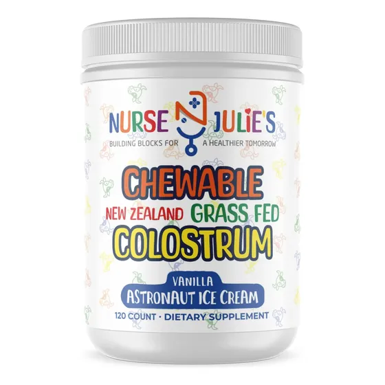 Colostro Mastigável Da Enfermeira Julie Para Crianças, 120 U