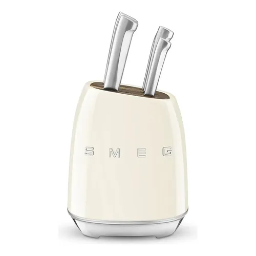 . Conjunto De Facas De Aço Inoxidável H Smeg Cream Lx . .