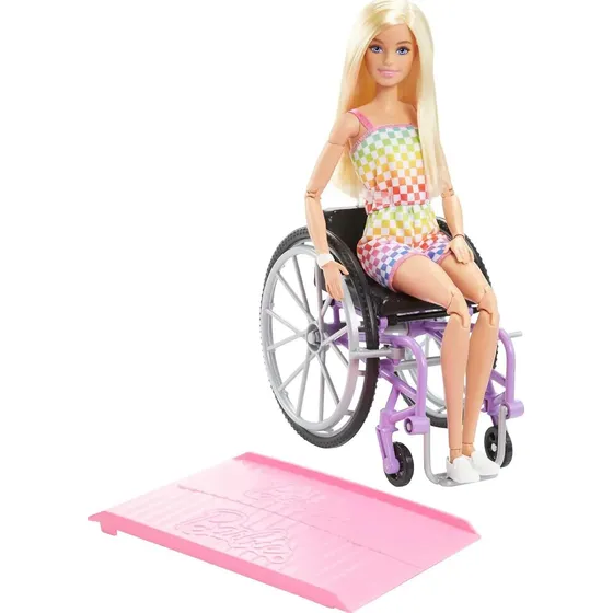 Boneca Barbie Com Cadeira De Rodas E Rampa, Brinquedos E Pre