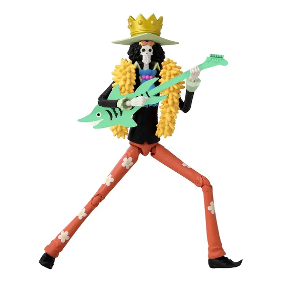 Boneco De Ação Anime Heroes One Piece Brook Com 20 Cm