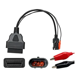 Adaptador Fiat 3 Pinos Para Obd2 16pinos Scanner Automotivo