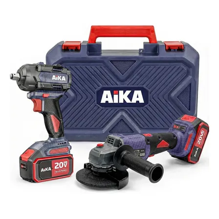 Kit Completo Chave De Impacto Esmerilhadeira Aika Bateria