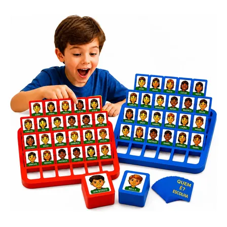 Jogo Educativo Descubra Quem É Cara A Cara Brinquedo Criança