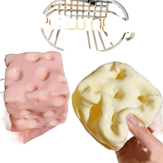 Brinquedo Squishy Queijo Vaselina Antiestresse 2u Presente 2pcs Pack
