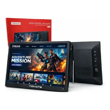 Monitor Tv Digital Portátil 14 Smart Led Hdmi Usb Mtm-1412