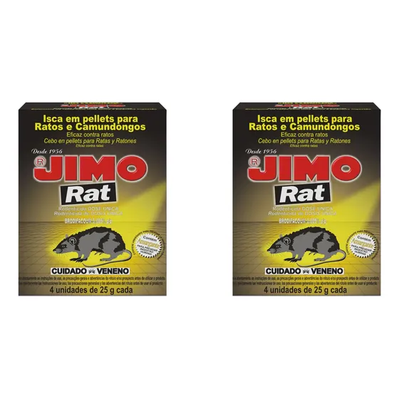 Iscas Jimo Raticida Para Ratos 8x25g