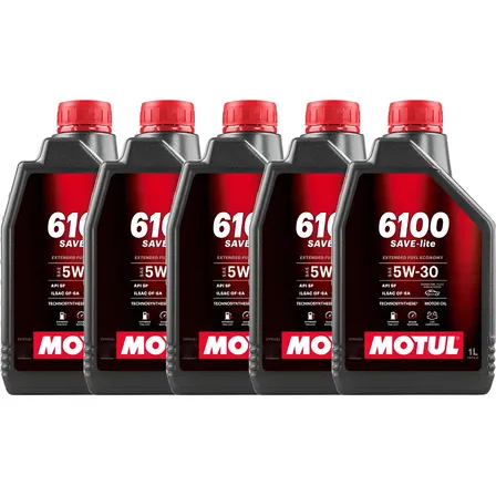 5 Oleo Motul 6100 Save-lite 5w30 Technosynthese 1l