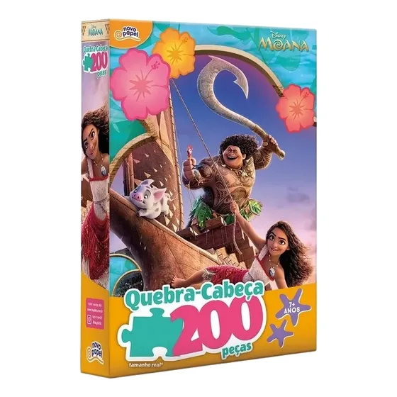 Quebra Cabeça 200 Peças Moana Disney - Tosyter 8099