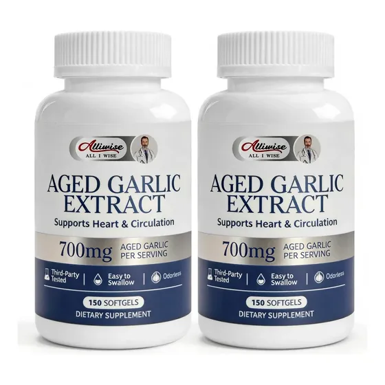 Suplemento Alliwise De Alho Negro Envelhecido 700 Mg Com D3