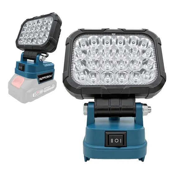 Holofote Led Recarregável Para Bateria 1500lm