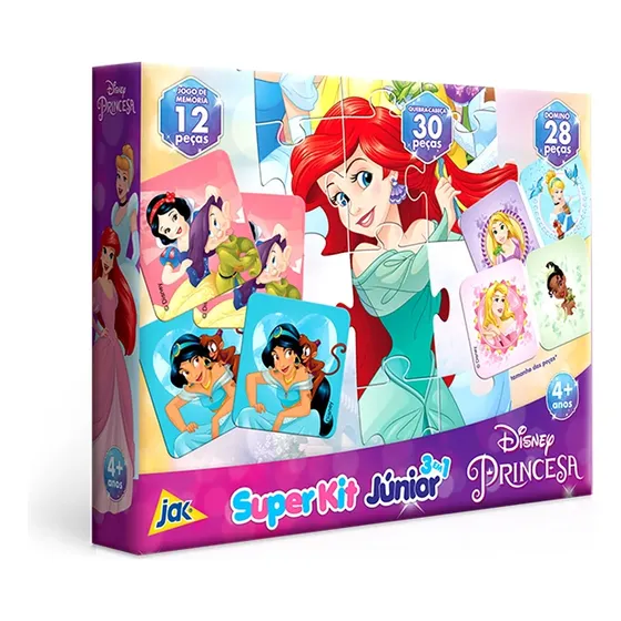 Super Kit Júnior 3 Em 1 Disney Princesa Jak Toyster