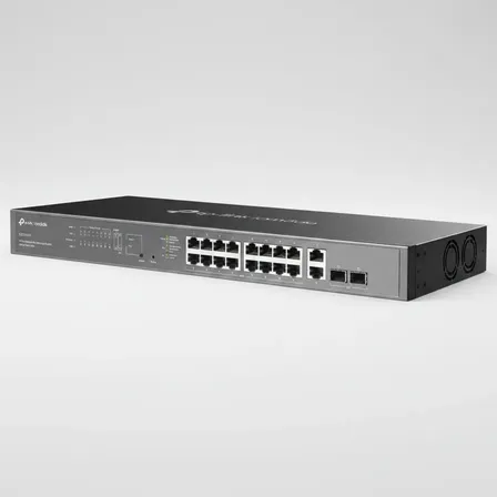 Switch 16p Gigabit Tp-link Omada Es220gmp Gerenciável Poe+
