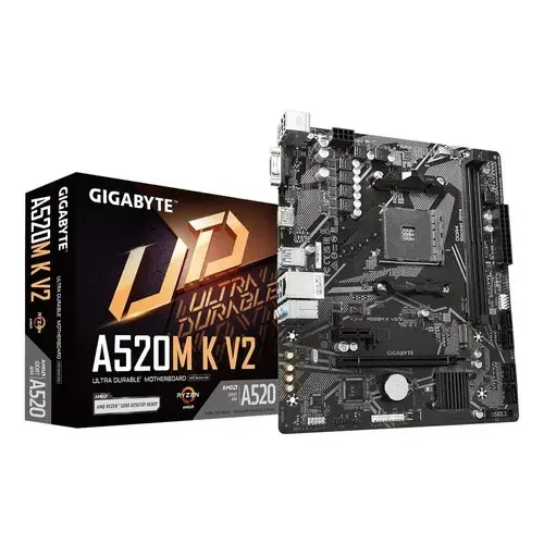Placa Mãe Gigabyte Amd A520m K V2 Ddr4 Gamer Pcreg..