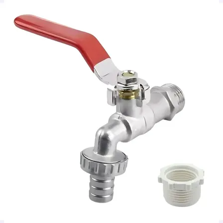 Torneira Esfera Metal 1/2 X 3/4 Jardim Lavanderia Com Bucha