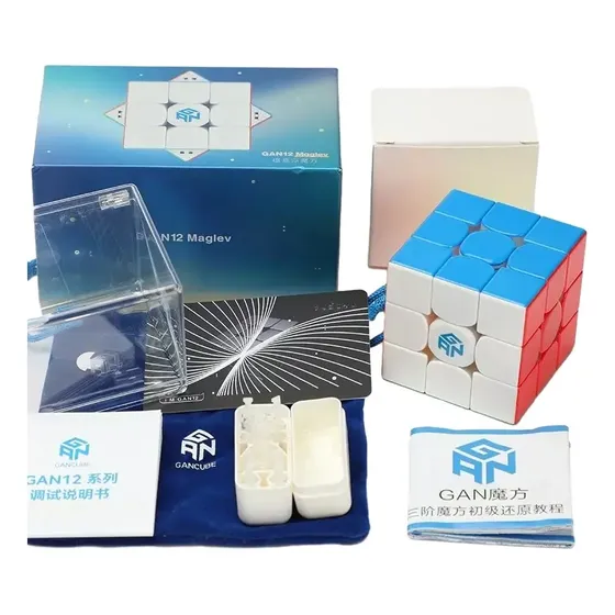 Gan 12 Uv Maglev Cubo Mágico 3x3 Velocidade Magnética Gan12m