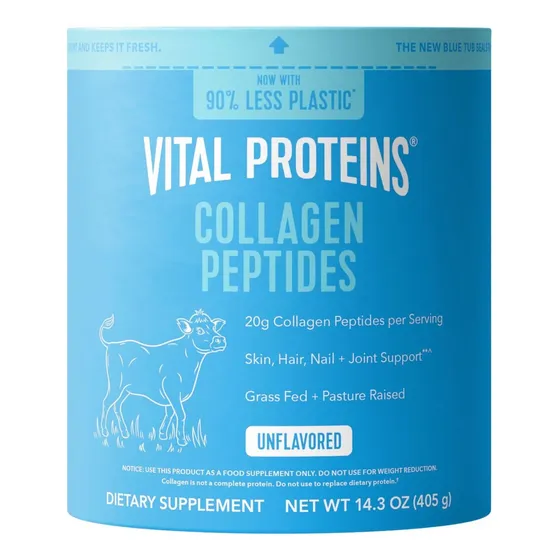 Suplemento De Colágeno Bovino Vital Proteins: 405g Sem Sabor