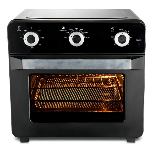 Forno Elétrico Hamilton Beach De 20l Com Air Fryer E Grill Preto 220v