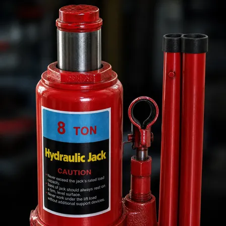 Macaco Hidraulico Tipo Garrafa 8 Toneladas 450mm De Elevação