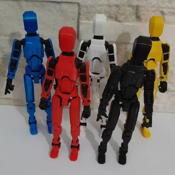 Kit 5 Boneco Dummy 13 Montado Articulado Action Figure