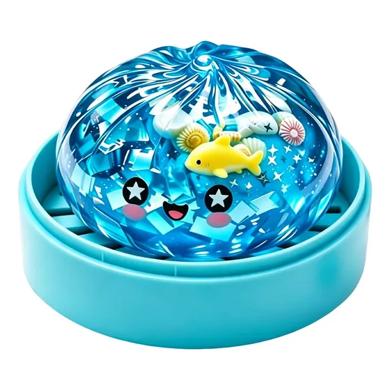 Q Brinquedo Squeeze Animal Marinho Slime Com Glitter Dyz T Q