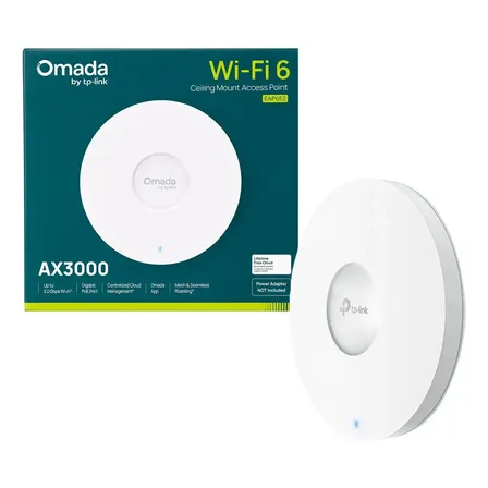 Access Point Wi-Fi 6 TP-Link EAP653 AX3000 Gigabit Ponto de Acesso Omada Mesh