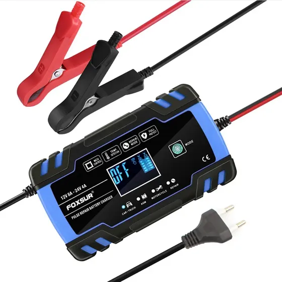 Carregador De Reparação De Pulso Com Display Foxsur 12v 24v
