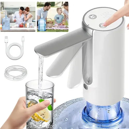 Dispenser De Água Elétrico Com Usb E 1200mah, Pumpa