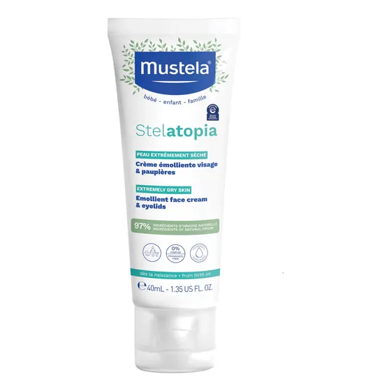 Creme Facial Mustela Stelatopia, Emoliente Para Pele Propens