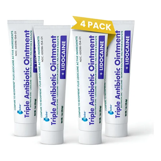 Pomada Antibiótica Globe Lidocaine 30ml, Pacote Com 4