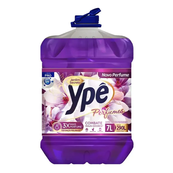 Limpador Perfumado Ypê Jardim Secreto Pro 7 Litros