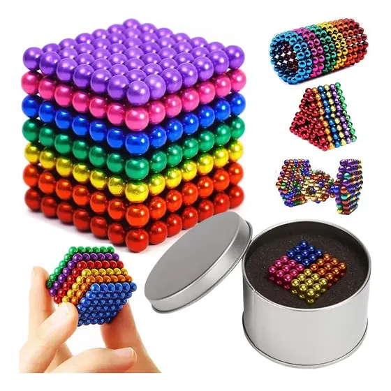 D Bola Estrutural De Brinquedos Magnéticos 5mm 216pz