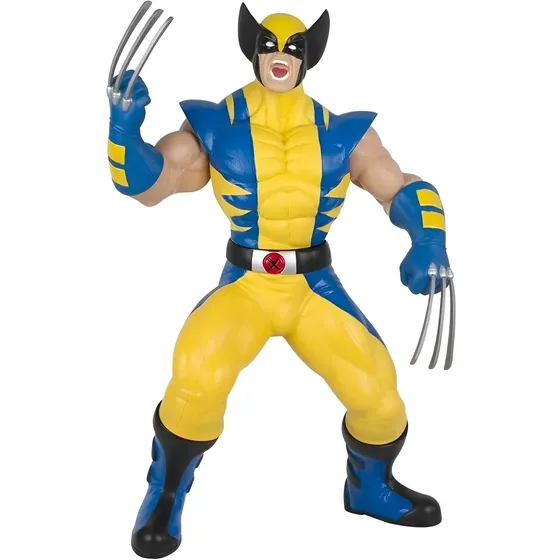 Boneco Wolverine Marvel Gigante 52cm Uniforme Amarelo Mimo